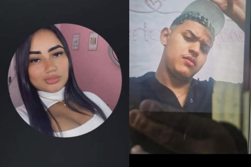 Fabiane Marques dos Santos, de 22 anos, foi encontrada morta. O suspeito do assassinato, Felipe Ferreira, fugiu (Foto: WhatsApp/Reprodução)