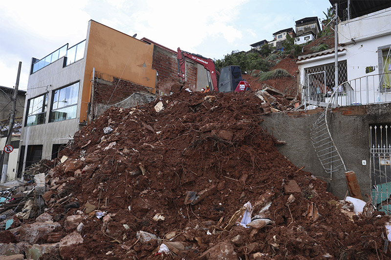 Destruição em Juiz de Fora: mortes e desabrigados pelas chuvas (Foto: Tomaz Silva/ABr)
