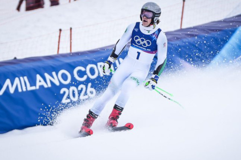 Lucas Pinheiro Braathen foi desclassificado no slalom, mas já ganhou ouro nos Jogos de Inverno (Foto: Rafael Bello/COB)