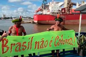 Ocupação Indígena do terminal portuário da Cargill