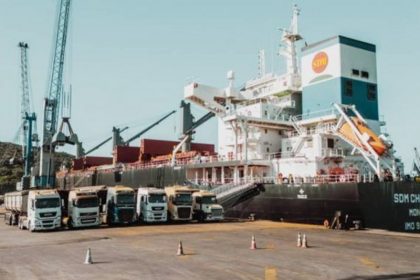Carga foi embarcada no Porto de Imbituba, em Santa Catarina (Foto: Mapa/Divulgação)
