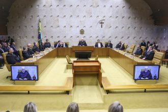Plenário do STF: Edson Fachin defende diálogo do Supremo Tribunal com a sociedade (Foto: Gustavo Moreno/STF)