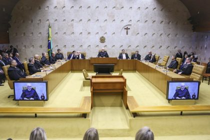 Plenário do STF: Edson Fachin defende diálogo do Supremo Tribunal com a sociedade (Foto: Gustavo Moreno/STF)