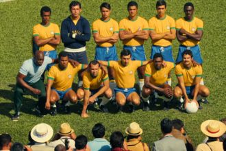 Cena da minissérie da Netflix sobre a conquista da Copa do Mundo de 70 (Imagem: Netflix/Reprodução)
