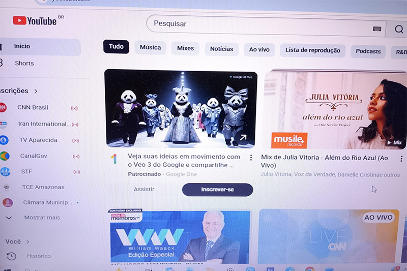 YouTube restabeleceu acesso à plataforma (Imagem: AM ATUAL)