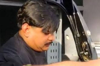 Cleildo Barroso, conhecido como “Caçula”, de 34 anos, foi preso pela Polícia Civil do Amazonas (Foto: WhatsApp/Reprodução)