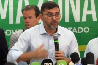 Wilson Lima durante entrevista coletiva (Imagem/FacebooK)