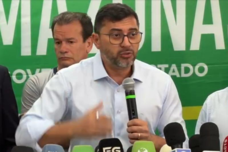 Wilson Lima durante entrevista coletiva (Imagem/FacebooK)