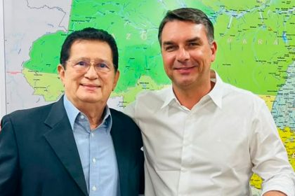 Alfredo Nascimento e Flávio Bolsonaro