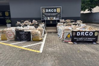 Além da droga, foram apreendidos uma balsa, um empurrador e dois botes (Foto: Divulgação)
