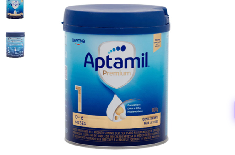 Lote da fórmula infantil Aptamil 1 800g será recolhida do mercado (Foto: Google/Reprodução)