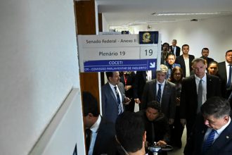 Sala-cofre da CPMI do INSS: apuração sobre entrada com câmera escondida (Foto: Jefferson Rudy/Agência Senado)
