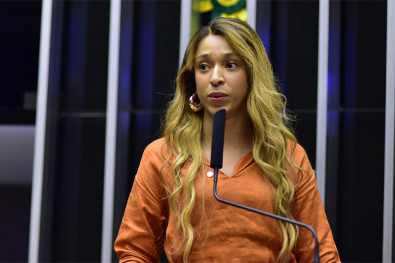 Deputada Erika Hilton  (Foto: Zeca Ribeiro/Agência Câmara)