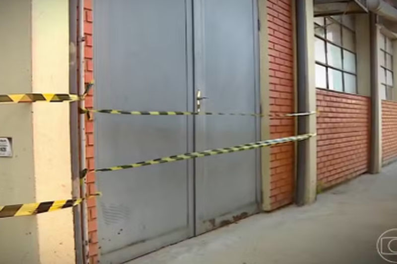 Laboratório foi interditado após furto de cepas de vírus (Imagem: Tv Globo/Reprodução)