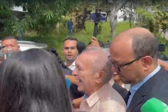 Rafael Romano ao chegar no IML para fazer exme de corpo de delito: Toffoli mantém condenação definitiva (Imagem: WhatsApp/Reprodução)