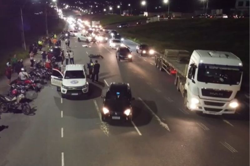 Victor Cássio, de 28 anos, não resitiu e morreu no local (WhatsApp/Reprodução)