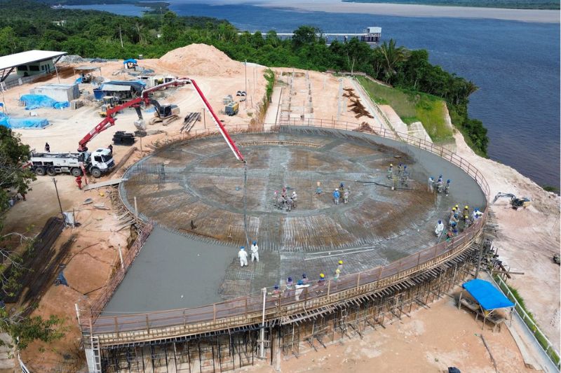 Parque Encontro das Águas Rosa Almeida, onde será instalado o projeto, está em fase de contrução (Foto: Divulgação)