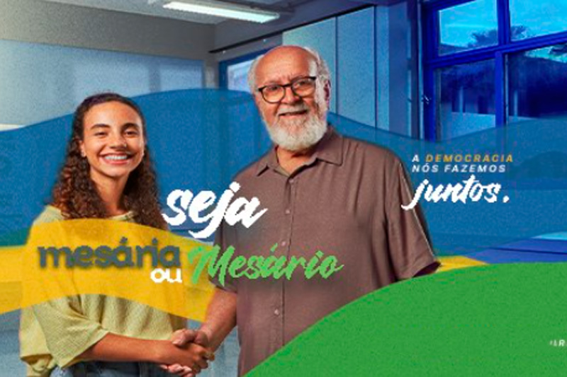 Campanha TSE para atrair mesários reúne jovens e idosos em união de gerações (Imagem: TSE/Reprodução)