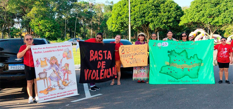 Basta de violência contra as mulheres