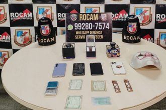 Parte dos produtos roubados foi recuperada pela polícia (Foto: Divulgação)
