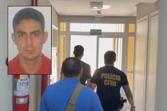 Victor Tarcio da Silva Calderaro, 31 anos, foi preso pela Polícia Civil do Amazonas (Foto: WhatsApp/Reprodução)