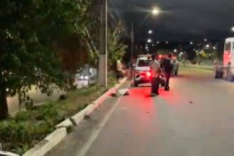 Fernando Gabriel Lima Carvalho, de 19 anos, não resistiu aos ferimentos e morreu no local (Foto: WhatsApp/Reprodução)
