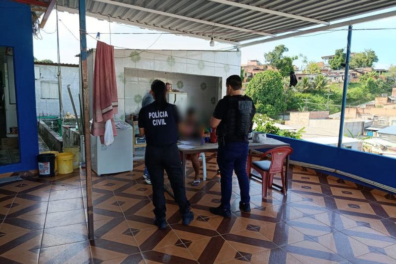 O suspeito de 52 anos foi preso preventivamente pela Polícia Civil do Amazonas (Foto: Divulgação)