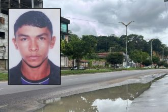 Cristiano Pires Tavares, de 33 anos, não resistiu aos ferimentos e morreu no local (Foto: WhatsApp/Reprodução)