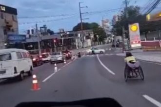 O caso aconteceu durante corrida em homenagem ao Dia Internacional da Mulher (Foto: WhatsApp/Reprodução)