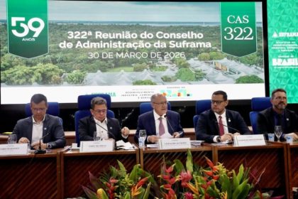Vice-presidente da República e ministro do Desenvolvimento, Indústria, Comércio e Serviços, Geraldo Alckmin participou da reunião (Foto: Divulgação/Suframa)