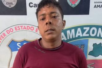 Hiure Felintro da Silva foi preso hora depois de matar a esposa (Foto: PC-AM/Divulgação)