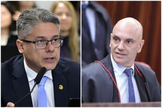 Alessandro Vieira acusa Alexandre de Moraes de dificultar investigação da CPI (Fotos: Geraldo Magela/Ag. Senado e Antonio Augusto/Secom/TSE)