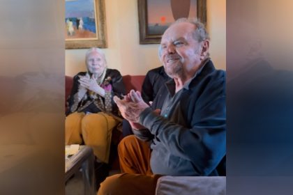 Ator Jack Nicolson em rara aparição na festa de aniversário (Imagem: Instagram/Reprodução)