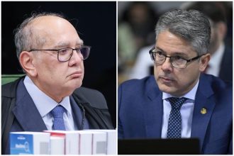 Ministro Gilmar Mendes pede investigação contra o senador Alessandro Vieira (Fotos: Antonio Augusto/STF e Foto: Andressa Anholete/Agência Senado)