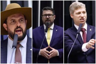 Suspensão é para Zé Trovão, Marcos Pollon e Marcel van Hattem (Fotos: Zeca Ribeiro, Bruno Spada e Marian Ramos/Agência Câmara)