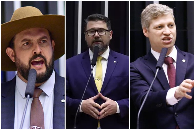Suspensão é para Zé Trovão, Marcos Pollon e Marcel van Hattem (Fotos: Zeca Ribeiro, Bruno Spada e Marian Ramos/Agência Câmara)