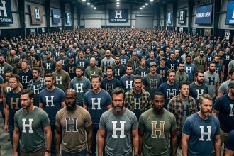 Homens com H: encontro busca ensinar machaos a serem eles mesmo (Foto gerada por IA/Google)