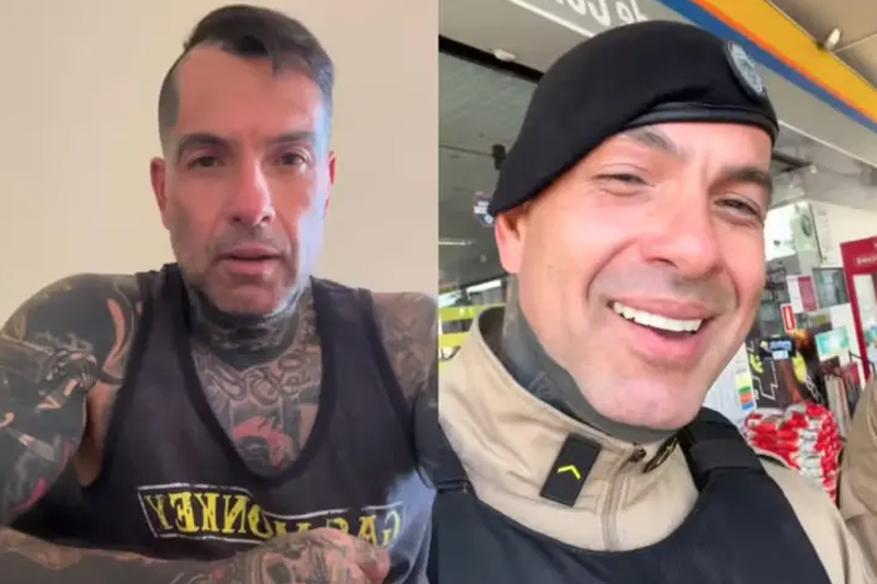 Marcionílio Sancho Cambuhy Junior, o Sancho Loko, foi preso nesta sexta (Fotos: Instagram/Reprodução)
