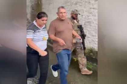 Momento em que Divoney foi preso (Imagem: WhatsApp/Reprodução)