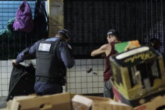 Ação de policiais (Foto: Victor Levy/SSP-AM)