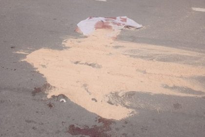 O menino foi socorrido mas não resistiu aos ferimentos (Foto: WhatsApp/Reprodução)
