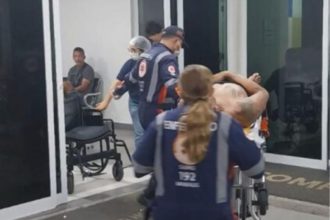 Moisés Machado Miranda, de idade não informada, foi baleado duas vezes nas pernas (Foto: WhatsApp/Reprodução)