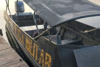 O confronto com a polícia aconteceu em Coari (a 363 km de Manaus) durante tentativa de prisão de traficante (Foto: Divulgação)