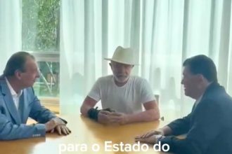 Presidente Lula ao lado dos senadores Eduardo Braga e Omar Aziz (Imagem: Divulgaçõa/Instagram)