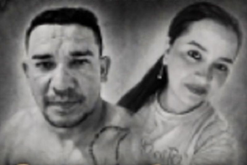 Ednilson Chaul e Nágila Carvalho foram mortos a golpes de terçado na cabeça (Foto: WhatsApp/Reprodução)