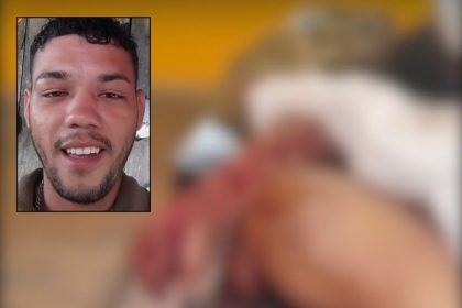 Renildo da Silva Pimentel, de 25 anos, fugiu após o crime e é procurado pela polícia (Foto: WhatsApp/Reprodução)
