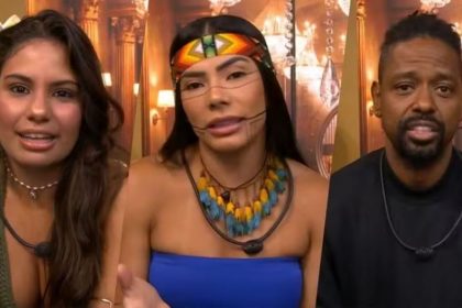 Gabriela, Marciele e Leandro Boneco (Imagem: Reprodução/TV Globo)
