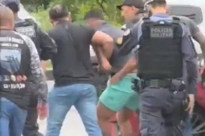 Jackson Santana da Silva, conhecido como "JK", foi preso pela Polícia Civil do Amazonas (Foto: WhatsApp/Reprodução)