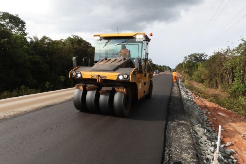 O material para pavimentação da BR-3190 será retirado em uma área no município de Canutama (Foto: Divulgação/Secom)