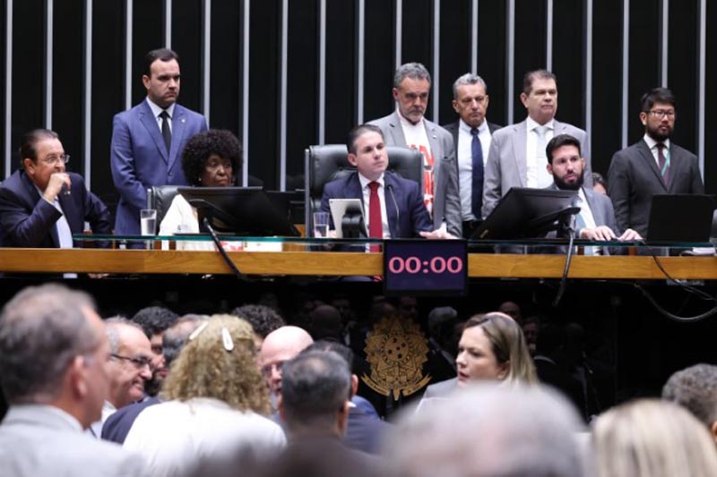 Presidente da Câmara, Hugo Motta, apoiou fim da escala 6x1 e plenário aprovou projeto (Foto: Kayo Magalhães/Agência Câmara)